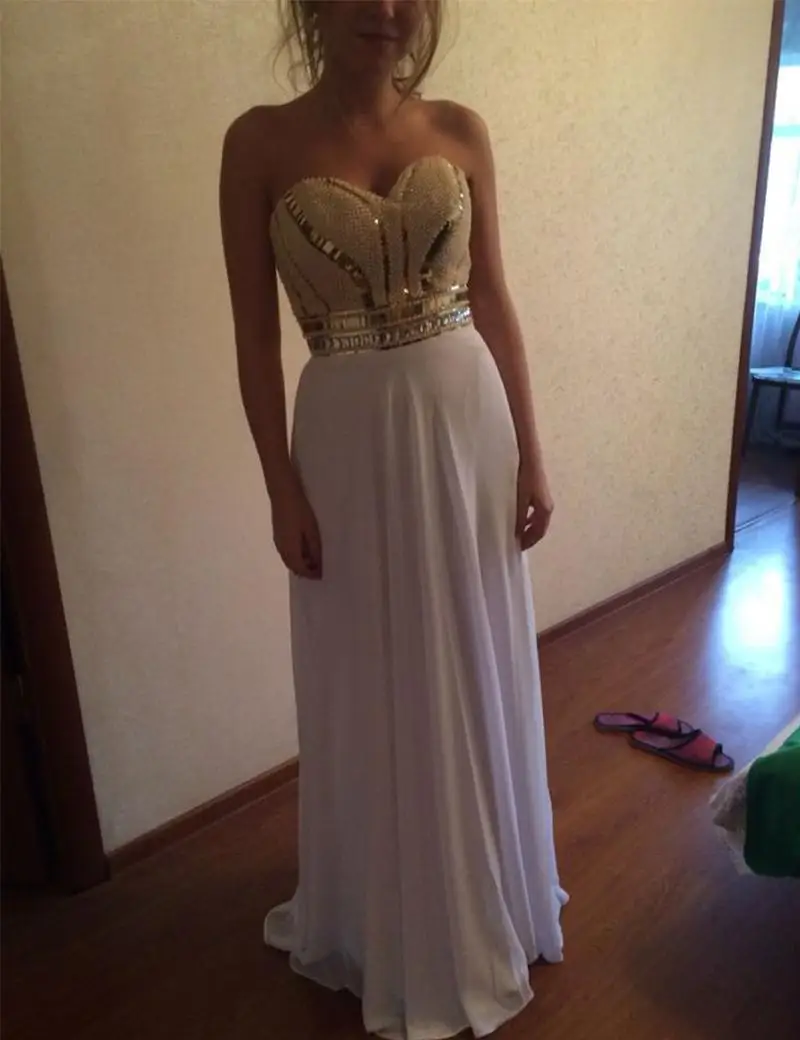 cream white and gold outfits