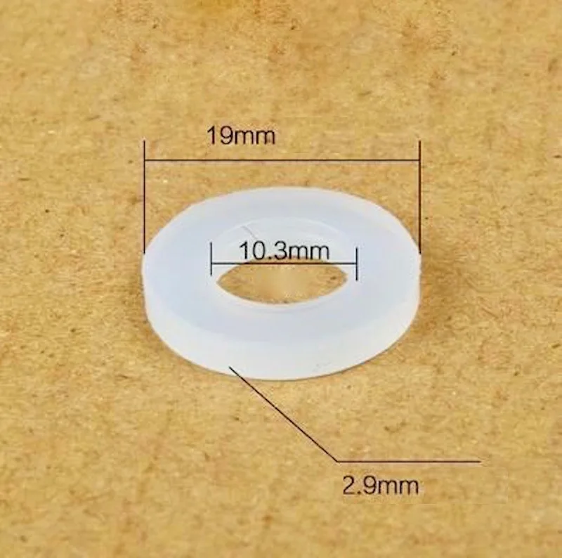 10x Silicone Washer Shower Heads Nozzles Faucet Gaskets Spacer Flat