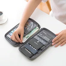 New Passport Travel Wallet Passport Holder Multi-Function Credit Card Package ID Document Multi-Card Storage Pack Clutch