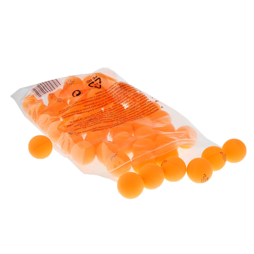 50 Pieces 3 Star 40mm Celluloid Table Tennis Balls Advanced Pong Balls Training Practice 2 Color Options for Indoor Sports