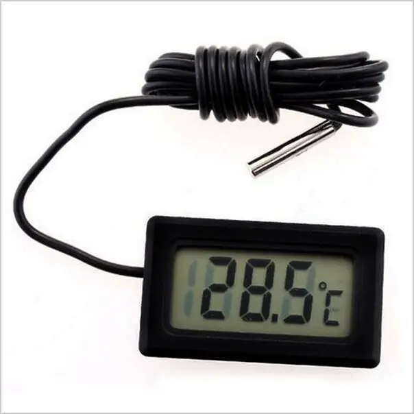 Black Digital Temperature Sensor Fish Tank Water Home Temperature Juice