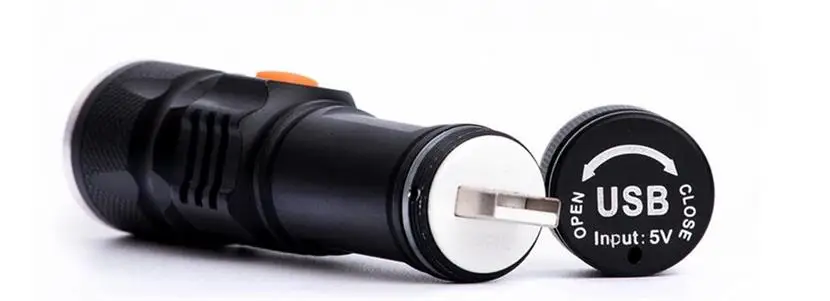 Top 2019 Wosawe T6 LED Bicycle Light Super Light USB Rechargeable Bike Waterproof Built-in Battery Head Front Bike Light Flashlight 5