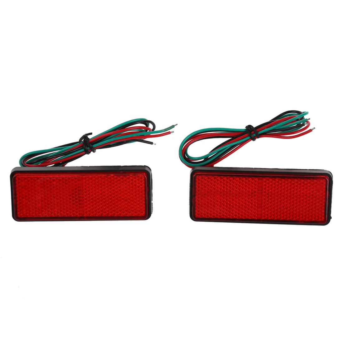 2x LED Red Reflector Tail Brake Stop Marker Light Truck Trailer ATV RV