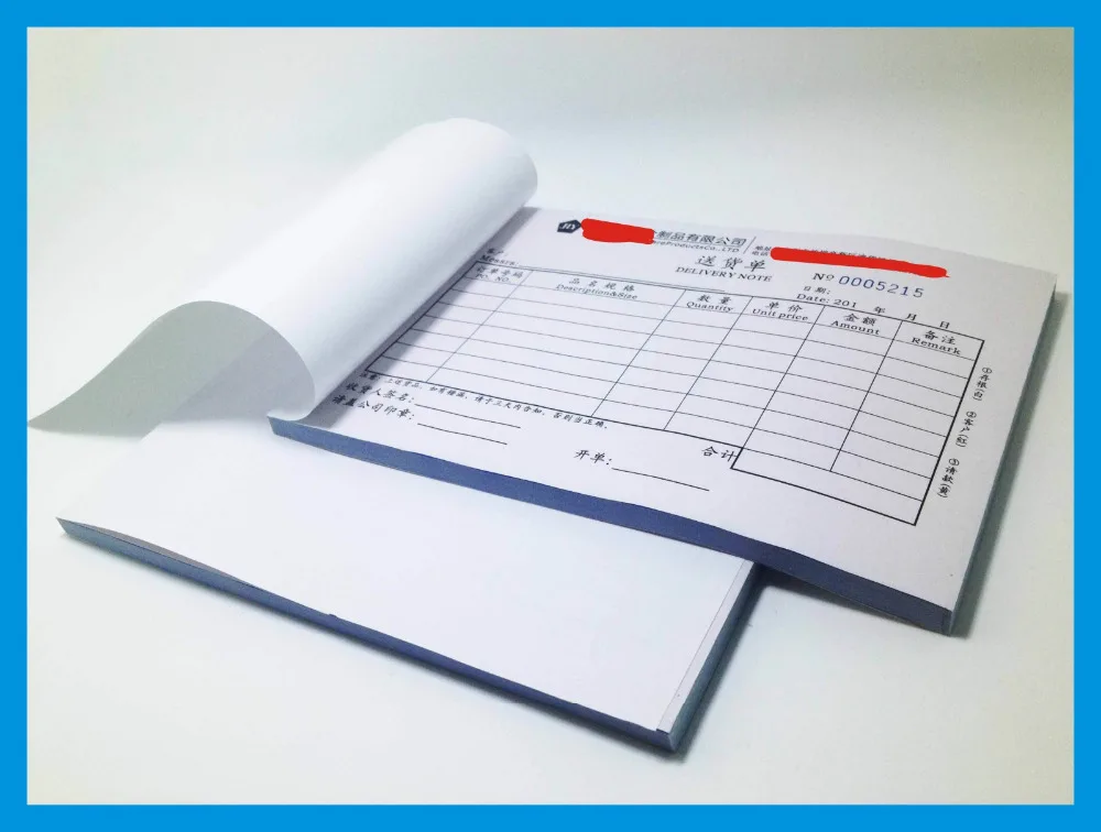 

Chinese factory custom printing Carbonless NCR Printing Check Receipt Restaurant Waiter Order Book Printing