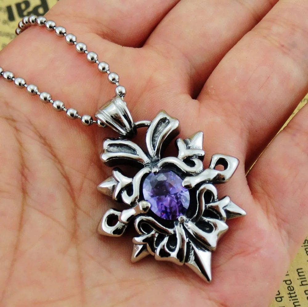 FIVETWOO necklace men Factory Direct!!! Punk Gothic 316L Stainless