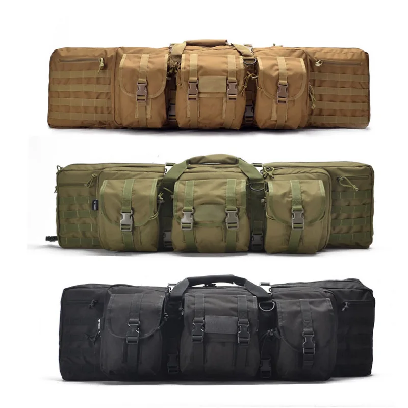 

Large Capacity Tactical Rifle Case Heavy Duty Multi-Pocket Rifle Gun Bag For Hunting Airsoft Paintball Fishing