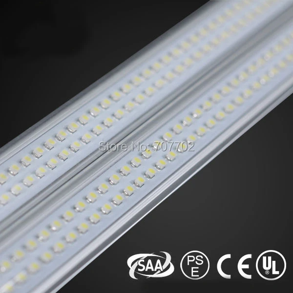 2ft SMD 3528 144 светодиодный двойная линия светодиодный ламповый светильник светодиодный люминесцентная лампа T8 G13 AC85-265V 18 Вт SMD3528 2000lm 0,6 м 600 мм 10 шт