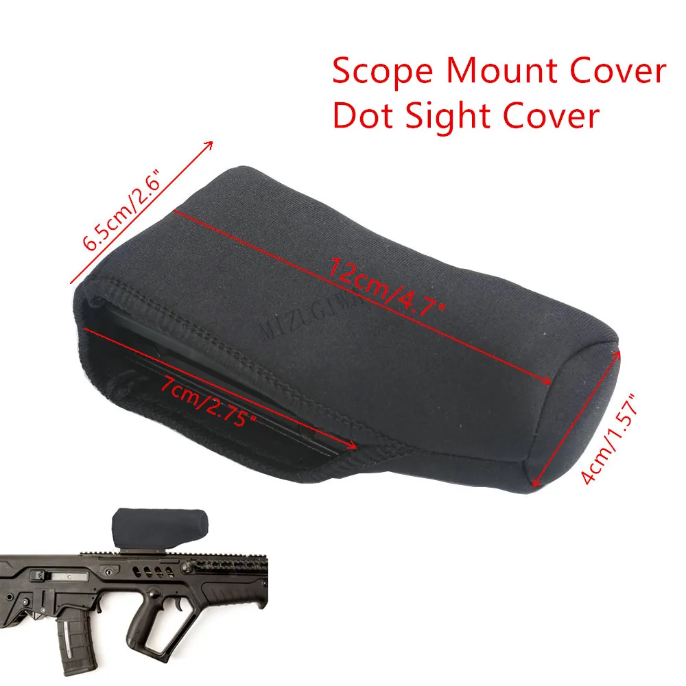 Scope Cover Gun Rifle Bag Case Neoprene Scope Cover Reversible Black Holder Case 