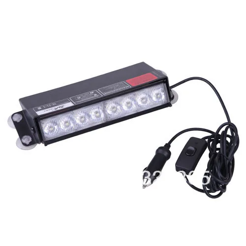 

Wholesale High Power 8 LED Dash Strobe Fog Flash Emergency Warning Lights Vehicle Truck Strobe Grill Light red and  blue
