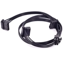 PCI express IDE 6Pin para 3 4Pin Multiplicador de Porta Cabo De Alimentação Molex para CORSÁRIO RM1000 RM850 RM750 RM650 RM550 RM450 modular PSU
