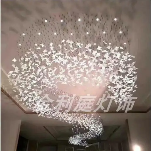 Creative Charm Ornament Villa Hotel Lobby Sales Department Shapan Mall Large Art Light Crystal Chandelier | Лампы и освещение