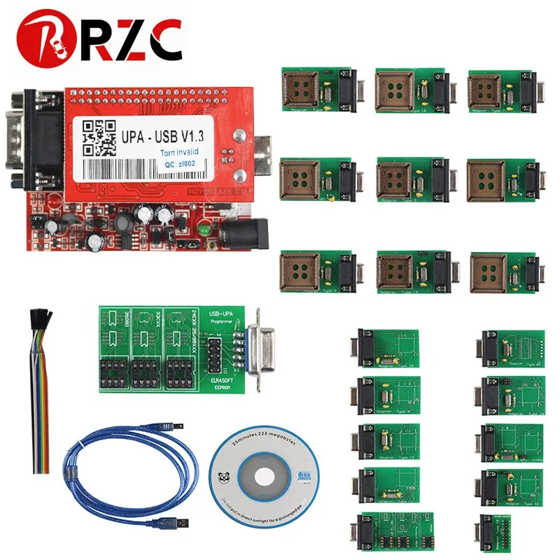 Upa usb программатор Основной блок с полным upa usb адаптер ECU чип тюнинг upa программатор upa-usb