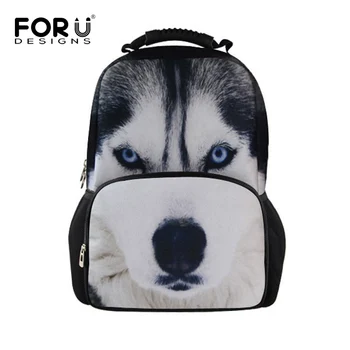 

FORUDESIGNS Cool Animal Owl Wolf Backpacks Children 3D Printing School Backpack for Teenagers Boys Men's Travel Bag Kids Mochila