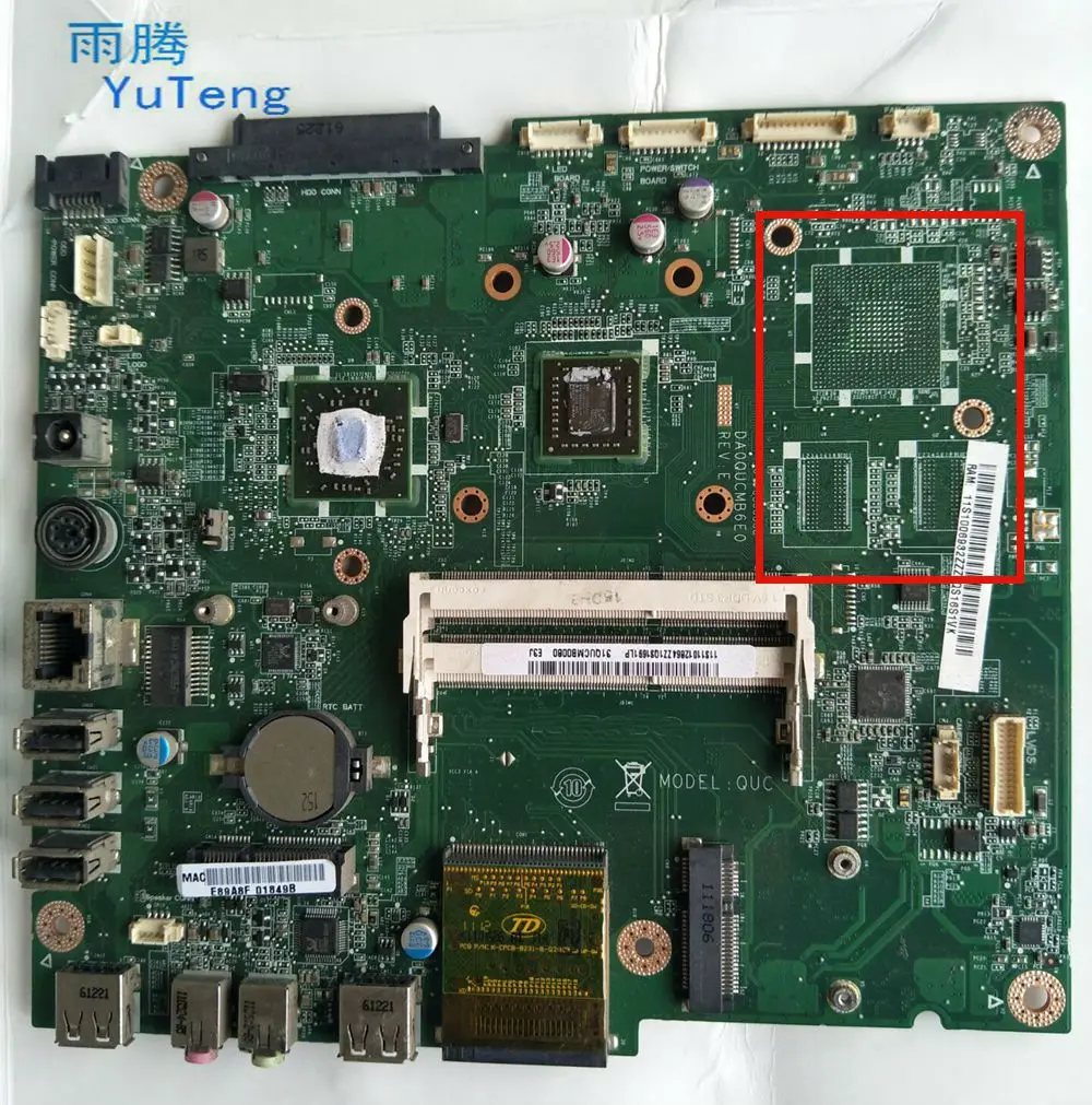

For Lenovo C205 C21R3 AIO Motherboard DA0QUCMB6E0 Mainboard 100%tested fully work