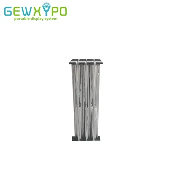 

8ft Economical Straight or Curve Shape Trade Show Pop Up Fabric Display Wall,Portable Advertising Banner Stand (Only Frame)