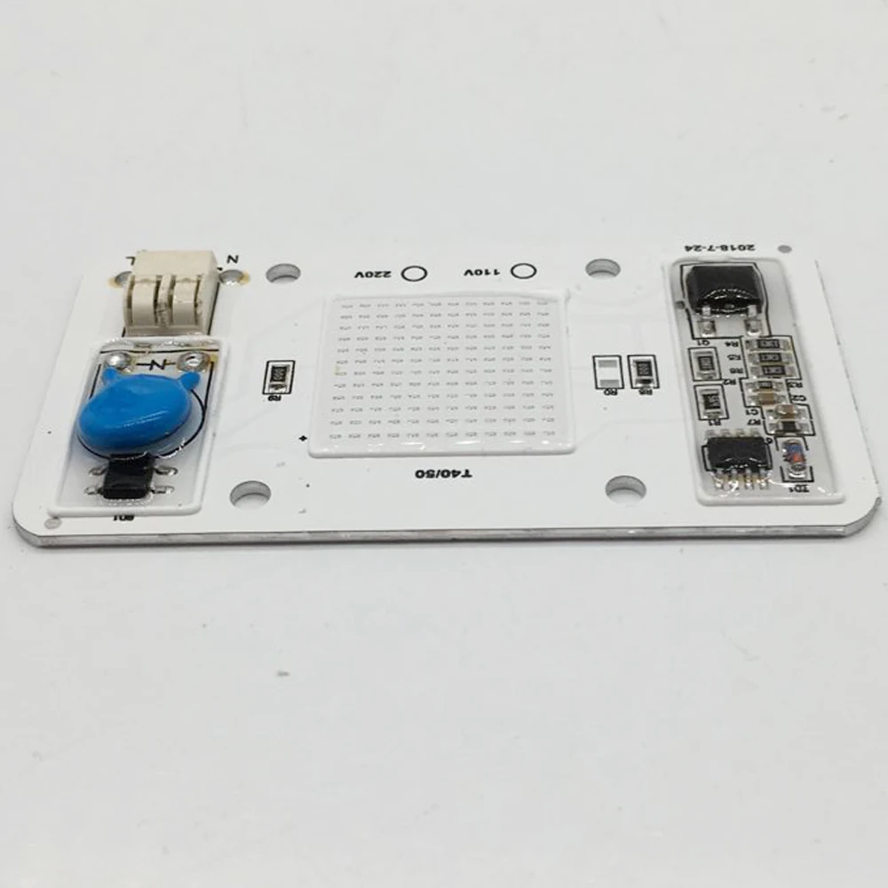 Диммируемый светодиодный чип COB 50 Вт AC110V 220 В вход Смарт IC драйвер подходит для DIY светодиодный прожектор