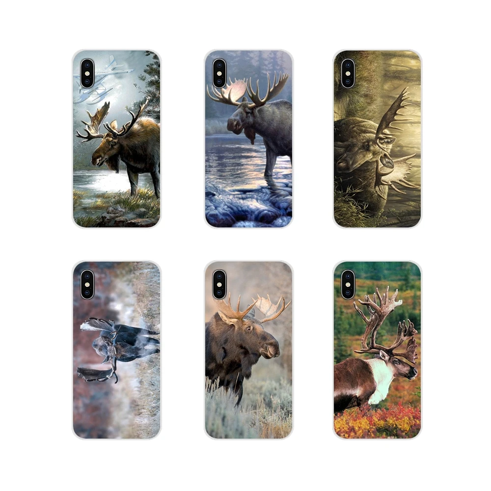 

Animal Alaska Bull Moose Accessories Phone Case Covers For Apple iPhone X XR XS MAX 4 4S 5 5S 5C SE 6 6S 7 8 Plus ipod touch 5 6