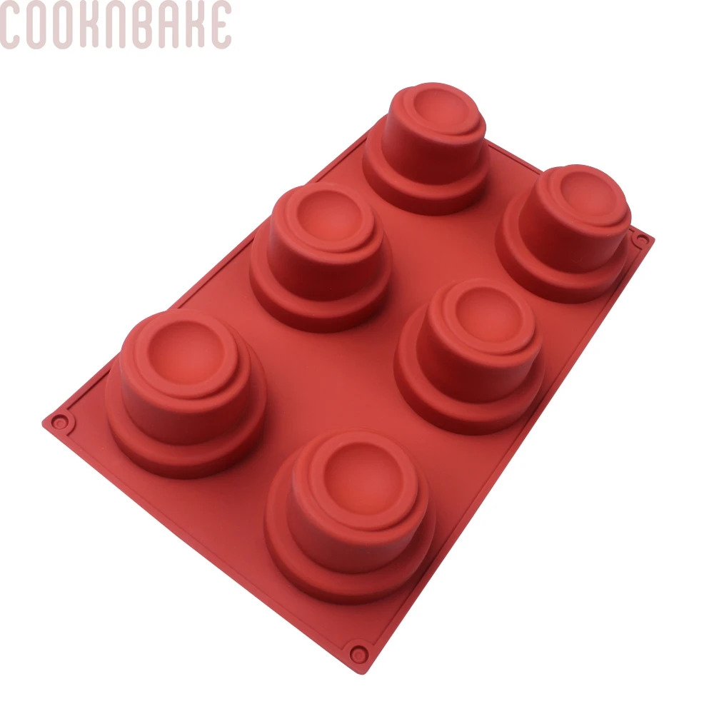 

COOKNBAKE DIY Tool Round 6 Holes Poop Shape Silicone Cake Mold DIY Soap Mold CDSM-722