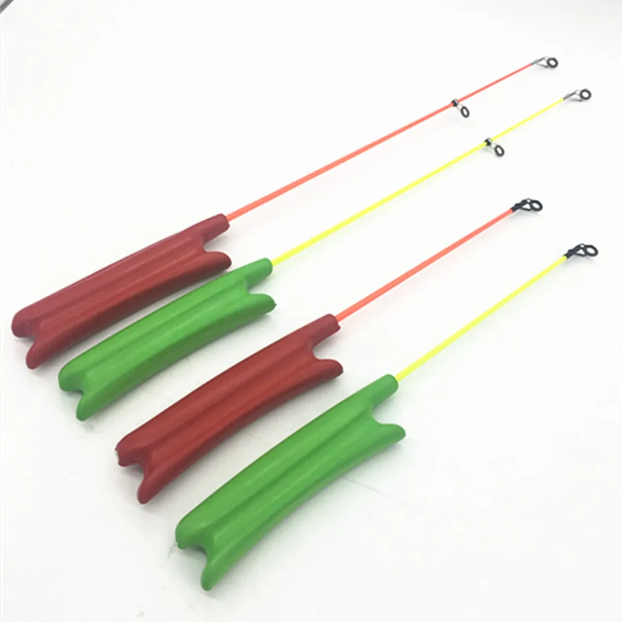 المحمولة جيب الجليد الصيد قضبان البسيطة الشتاء الصيد قضبان قضيب كومبو القلم القطب الطعم السحر معالجة الغزل الصب قصبة الصيد