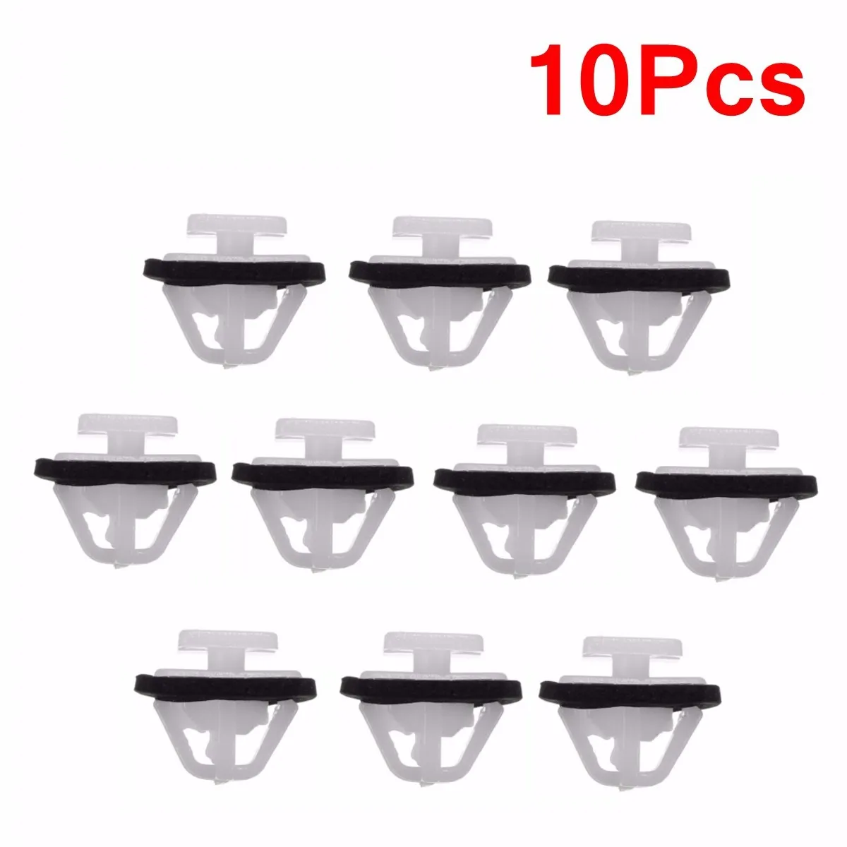 

10 Pcs/Set White Fastener Clips Side Molding Panel Retainer Car Trim for Hyundai /Kia