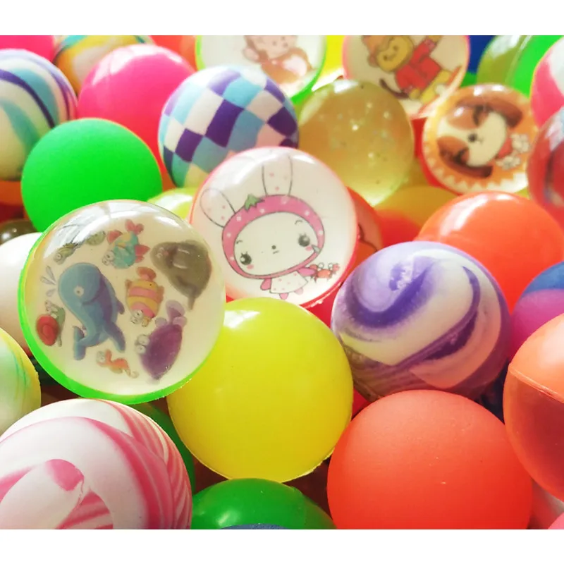 50pcs big rubber play bouncing ball,Bounce elastic force toys children