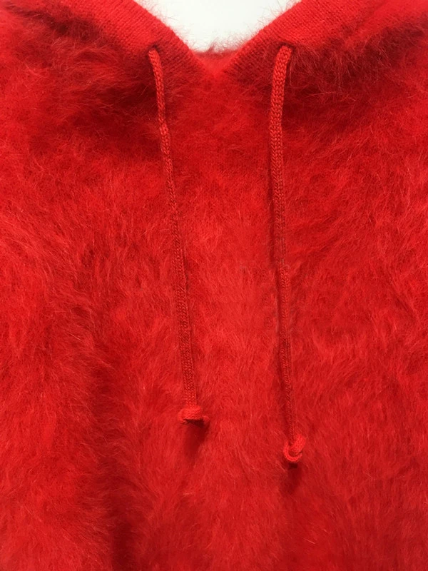 2018 Top Fashion Soft Pure Mink Cashmere Sweater Jacket with hood and string real mink cashmere pullovers tbsr291