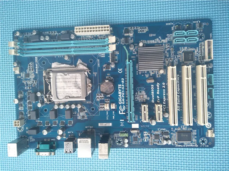 Оригинальная материнская плата для Gigabyte GA-P61-S3-B3 P61-S3-B3 LGA1155-pin DDR3 16G твердотельного