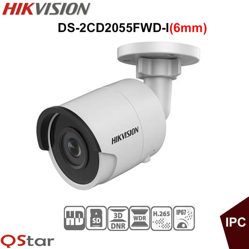 

Hikvision Original English H.265 5MP IP Camera DS-2CD2055FWD-I(6mm) 5MP Bullet CCTV IP Camera H.265 on-board storage