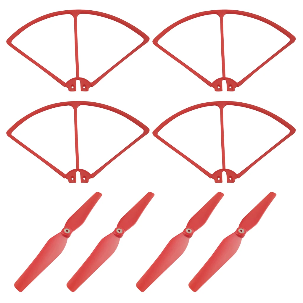 MagiDeal 16Pc Blade Propellers Bumper Cover Protection for SIRC S70W Holy Stone HS100 HS100G RC Helicopter Parts
