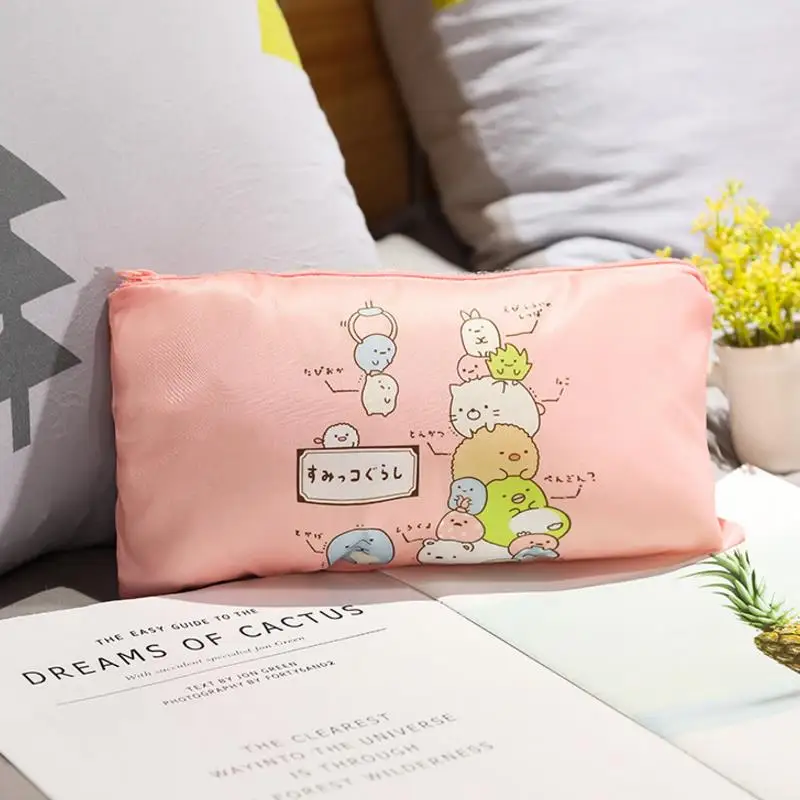  1pc new high quality cute Japanese Anime Sumikko Gurashi Corner Creature Cosmetic Bag Portable trav