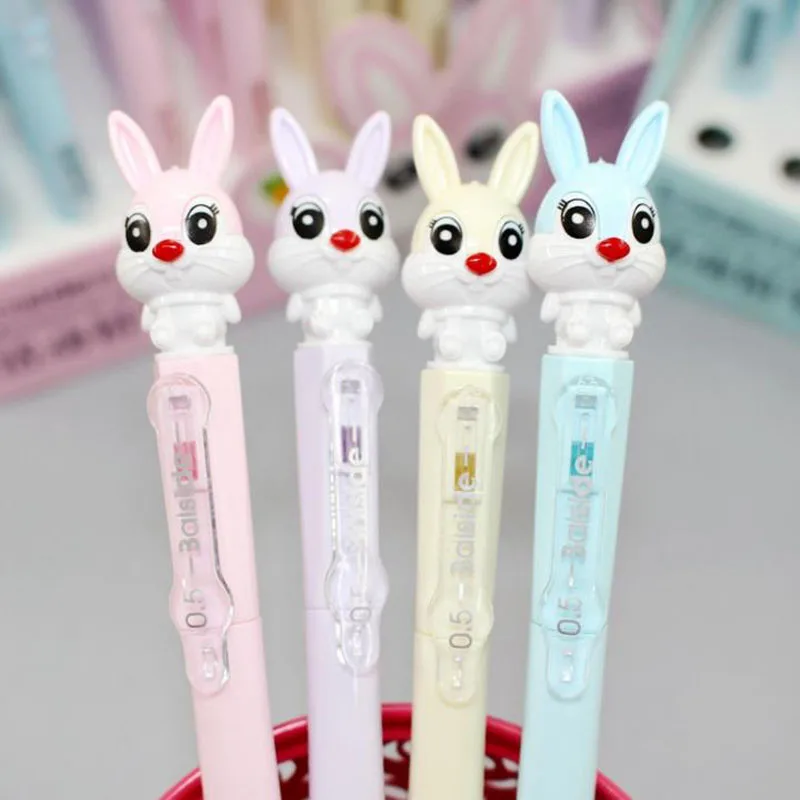 

1 Pcs Kawaii 0.5mm/0.7mm Rabbit Automatic Mechanical Pencils Writing Drawing Stationery School Office Supply