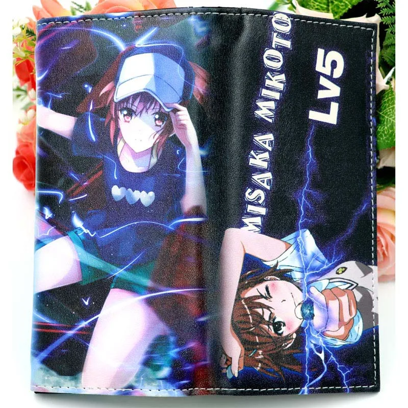 Цветной Длинный кошелек-клатч в стиле аниме «The Quintuplets» Nakano Itsuki кожаный кошелек с застежкой - Цвет: Misaka Mikoto