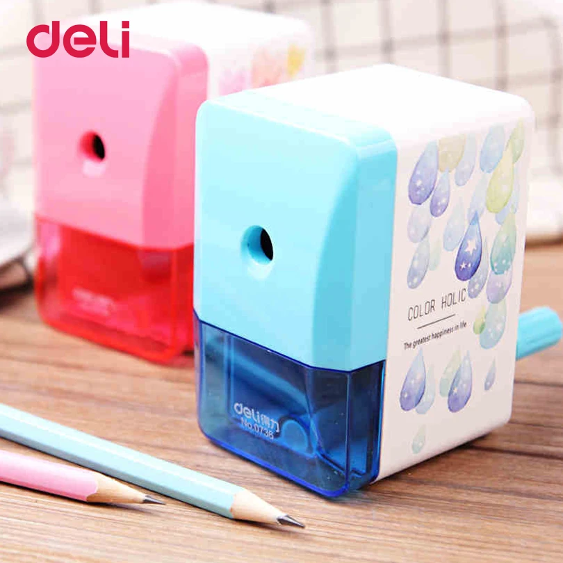 Deli School Supplies mechanical Pencil Sharpener student supplies Hand