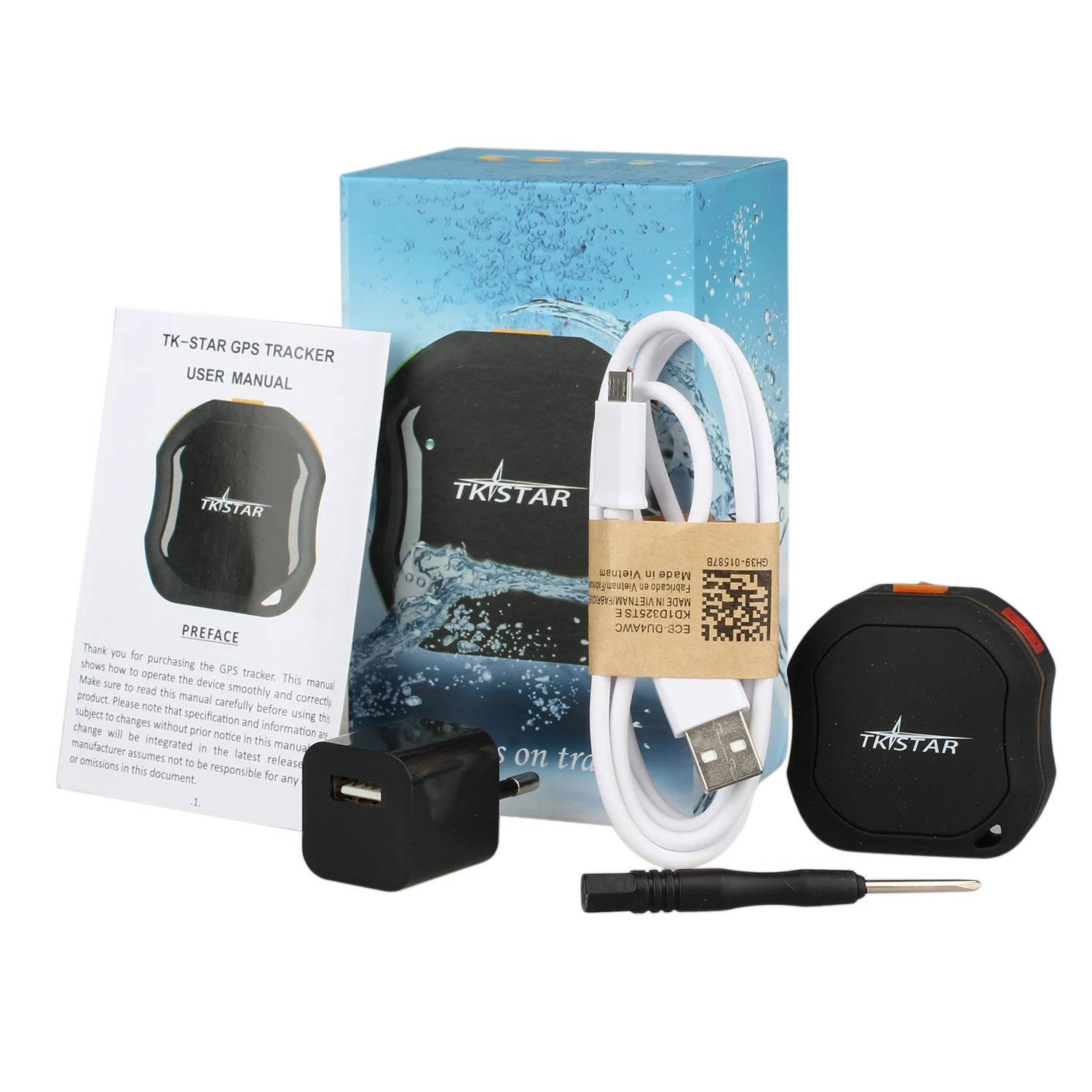

TKSTAR Road Deal Vehicle Car Mini Tracker Tracking System Waterproof GPS Tracker GSM AGPS for Children Parents Pets car SOS Co