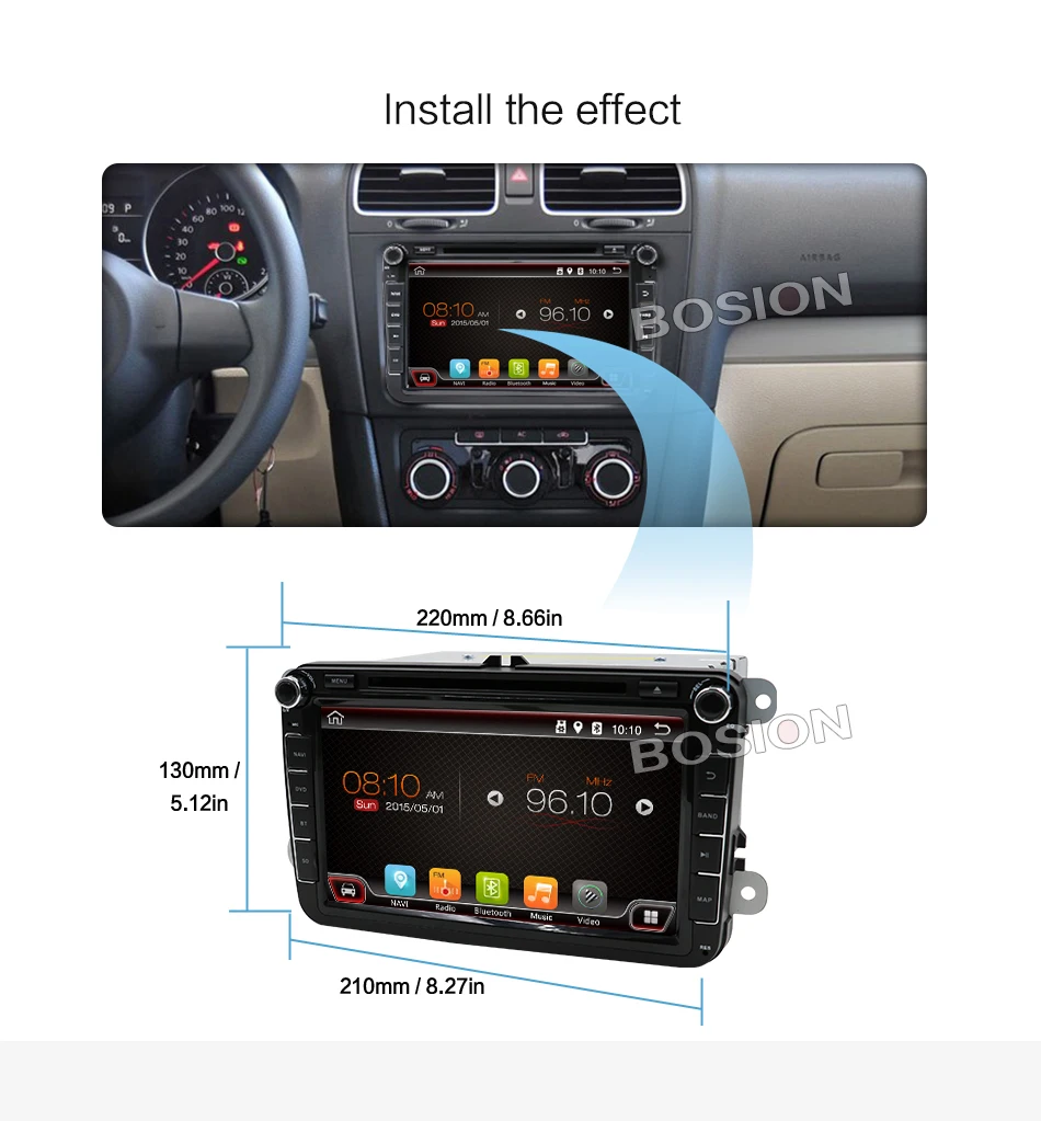 2Din 4 ядра Android 9 автомобильный DVD gps SWC wifi USB SD для Volkswagen GOLF 5 6 POLO TOURAN EOS PASSAT CC TIGUAN SHARAN SCIROCCO Caddy