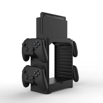 

For Nintend Switch NS Console Joycon Multifunctional Disc Storage Tower 10 games CD holder Stand Space Saving Showcase Gift