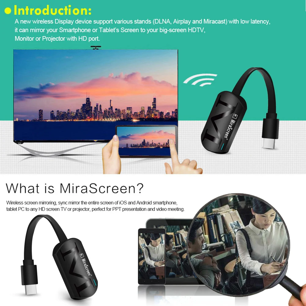 Новый MiraScreen G4 TV Stick Беспроводной Wi Fi дисплей Dongle HD видео приемник Airplay Miracast Dlna для