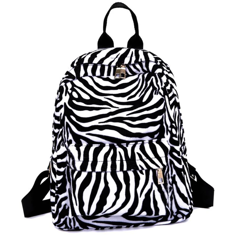

Woman Travel Backpack Large Capacity Girl School Shoulder Bag Leopard Zebra Print Travel Package Laptop Bag Casual Daypack Bags