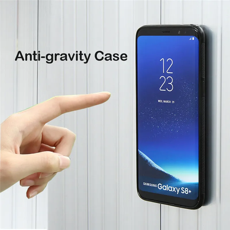 

Anti gravity Phone Case For Samsung Galaxy S8 S9 Plus S10 Cover Antigravity Nano Sticky Magic Adsorb Case For Galaxy Note 9 8 S7