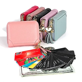 

Genuine Leather Card Case Men Thin Card Wallet Business ID Credit Cards Holder Women Cards Pack Cash Pocket Cardholder Wallet