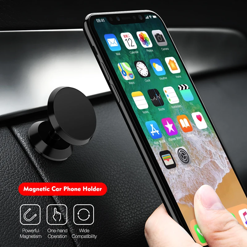 KSTUCNE магнитный автомобильный держатель для телефона для iPhone 7 8, подставка для телефона, автомобильный держатель, магнитная подставка для телефона в машину для samsung S9 S8 S7 Plus