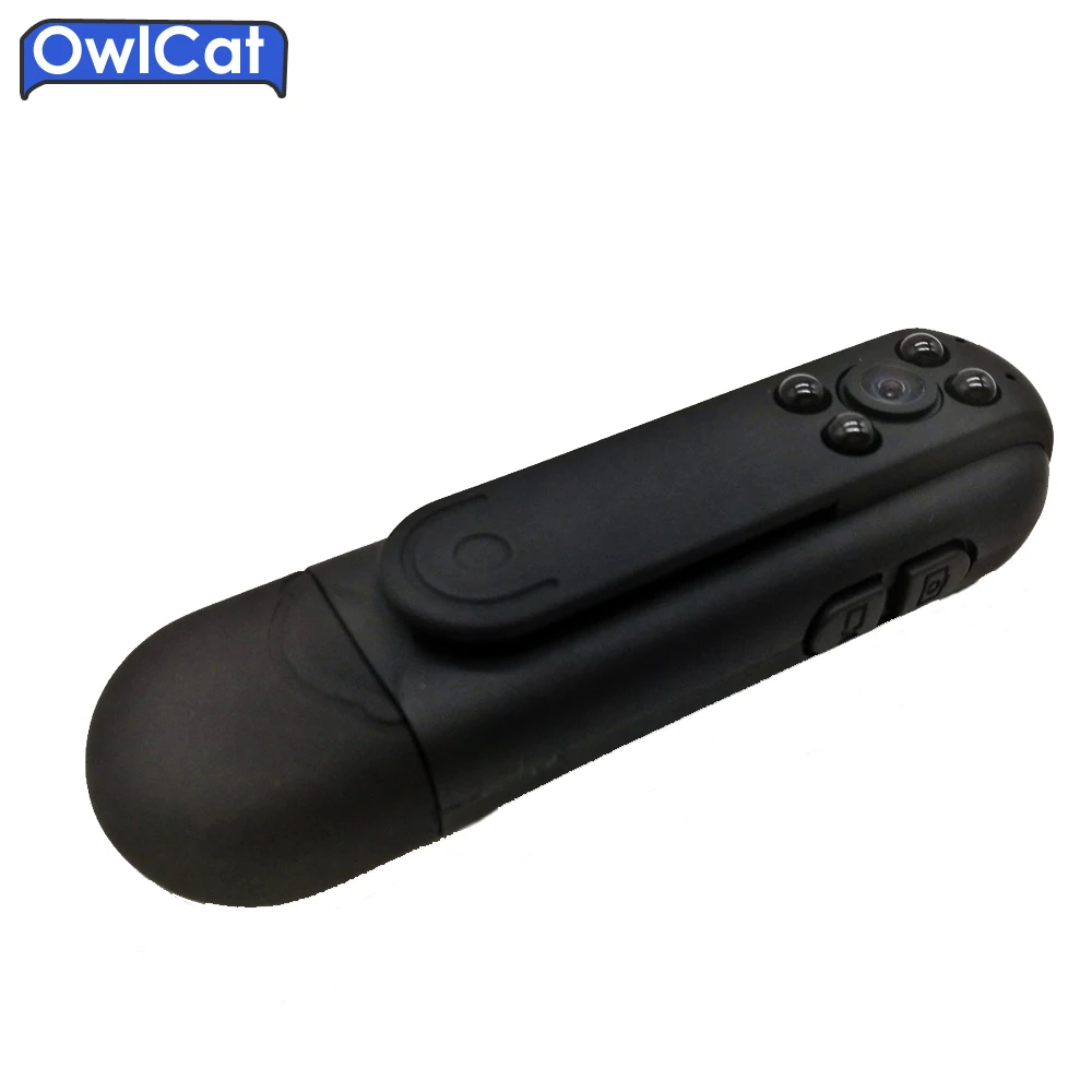 

OwlCat Protable Pocket Video Audio Camcoder 4pcs 940nm Invisible IR lights HD 1080P Mini Police Worn Camera DV Recorder SD Card