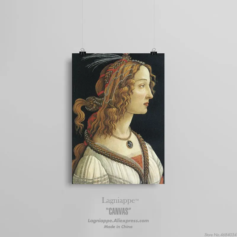 Sandro botticelli Renaissance художественная Классическая фигурка картины для дома для детей, гостиной, спальни, Декор, принт, плакат, Картина на холсте - Цвет: L 856