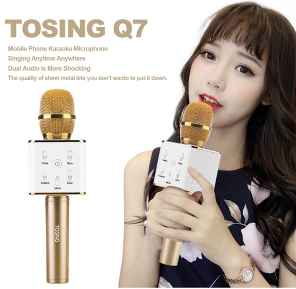 

K song artifact Q7K song treasure microphone wireless microphone comes with Bluetooth audio