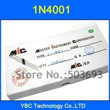 50 шт./лот IN4001 1N4001 4001 с выпрямительным диодом
