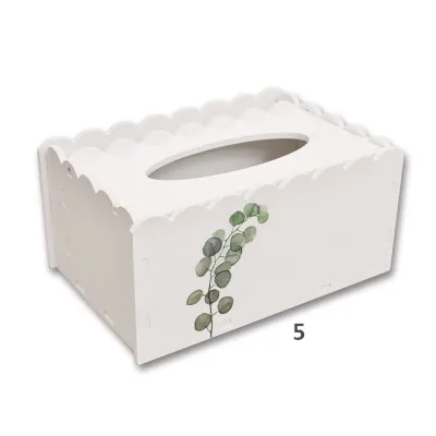 CFen A's Green Plant Home kitchen PVC-wood тканевая коробка DIY плотная салфетка держатель Чехол с пультом дистанционного управления Контейнер тканевый чехол 1 шт - Цвет: 5