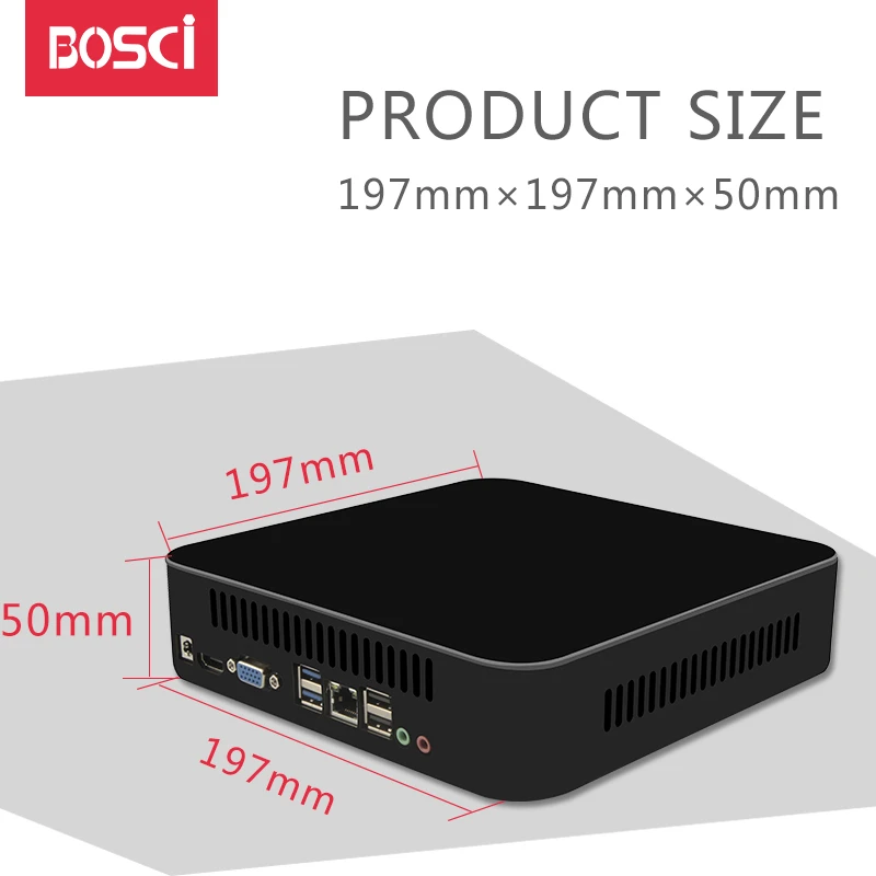 MSECORE Intel Quad-core I5 6500 Gaming Mini PC i7 Windows 10 Desktop Computer Pocket PC linux Netto