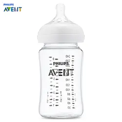 Philip Avent, 8 унций, 240 мл, бутылочка для кормления детей, BPA Free Baby, 1-3 месяца, стакан с широким горлышком, бутылочка для молока, тренировочная чашка