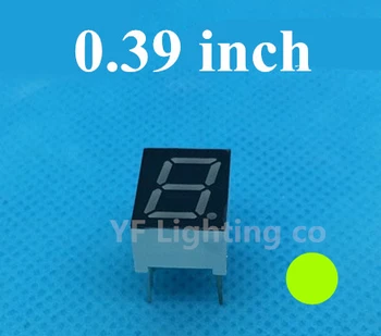 

GREEN 0.39 inch 1 Bit 7 Segment LED Display Digital Tube Plastic Metal Common CATHODE(Nixie tube)