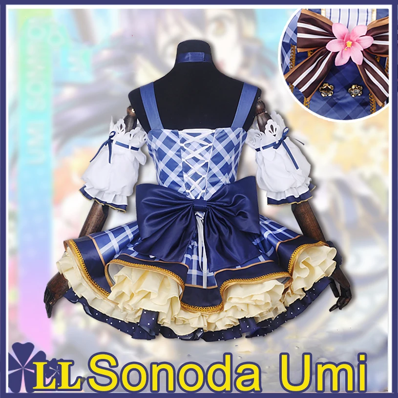 Love Live! Цветочный букет Sonoda Umi Пробуждение платье косплей костюм все размеры